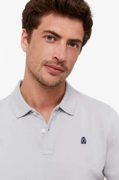 Cortefiel Polo Basico Cinzento Hot