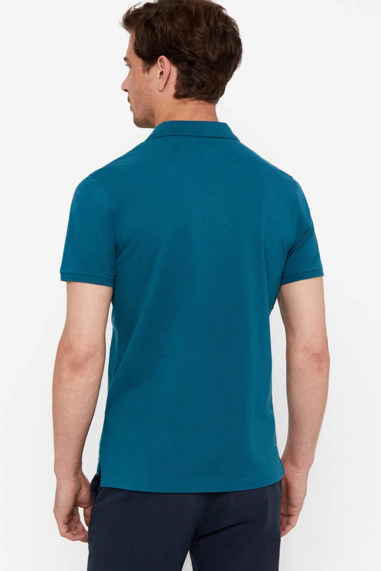 Cortefiel Polo Basico Azul Outlet