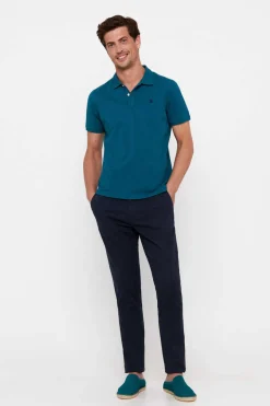 Cortefiel Polo Basico Azul Outlet