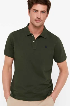 Cortefiel Polo Basico Verde Discount