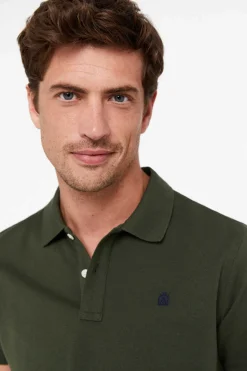 Cortefiel Polo Basico Verde Discount