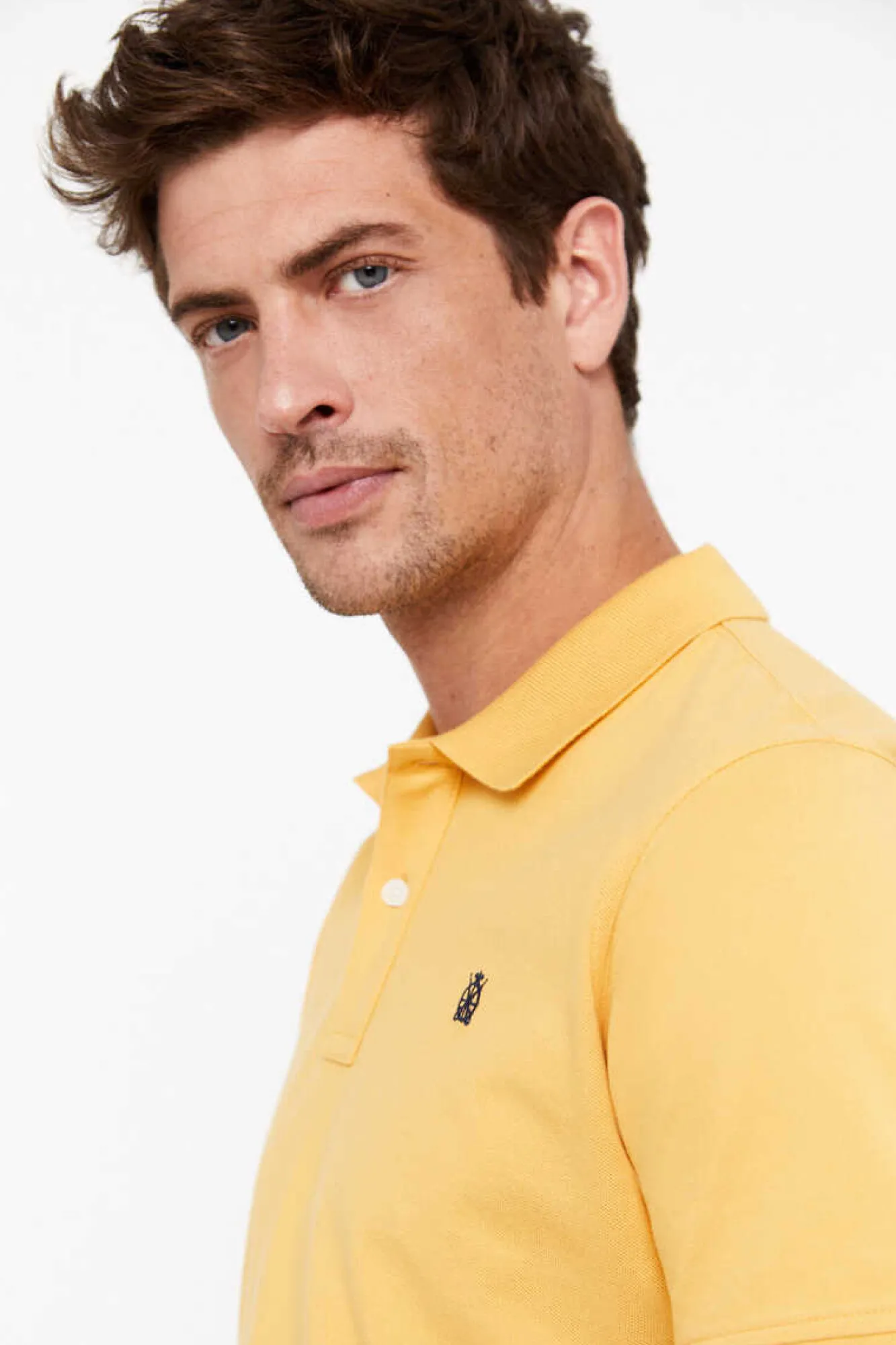 Cortefiel Polo Basico Dourado Online