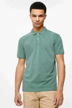 Springfield Polo Basico Pique Slim Verde Sale