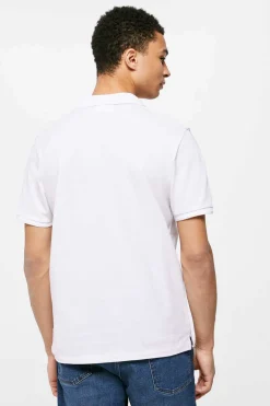 Springfield Polo Basico Pique Slim Branco Online