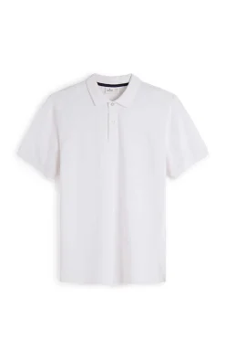 Springfield Polo Basico Pique Slim Branco Online