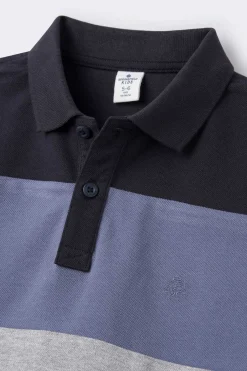 Springfield Kids Polo Color Block Manga Comprida Menino Marinho Best