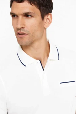 Cortefiel Polo Coolmax Fresh ® Branco Hot