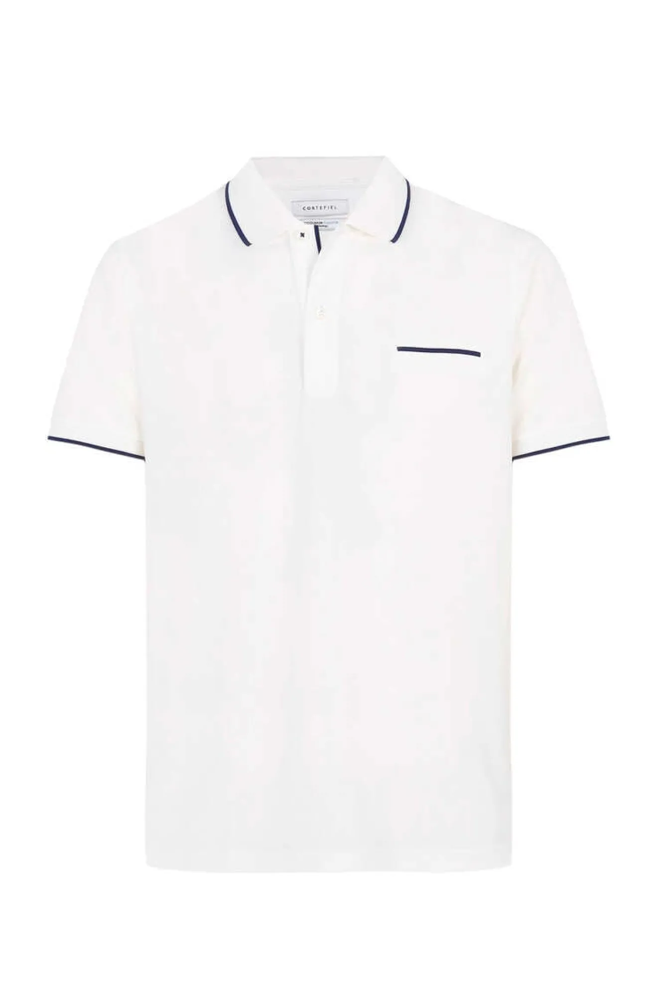 Cortefiel Polo Coolmax Fresh ® Branco Hot