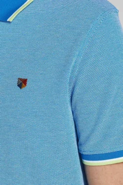 Jack & Jones Polo De Algodao De Homem Azul Outlet