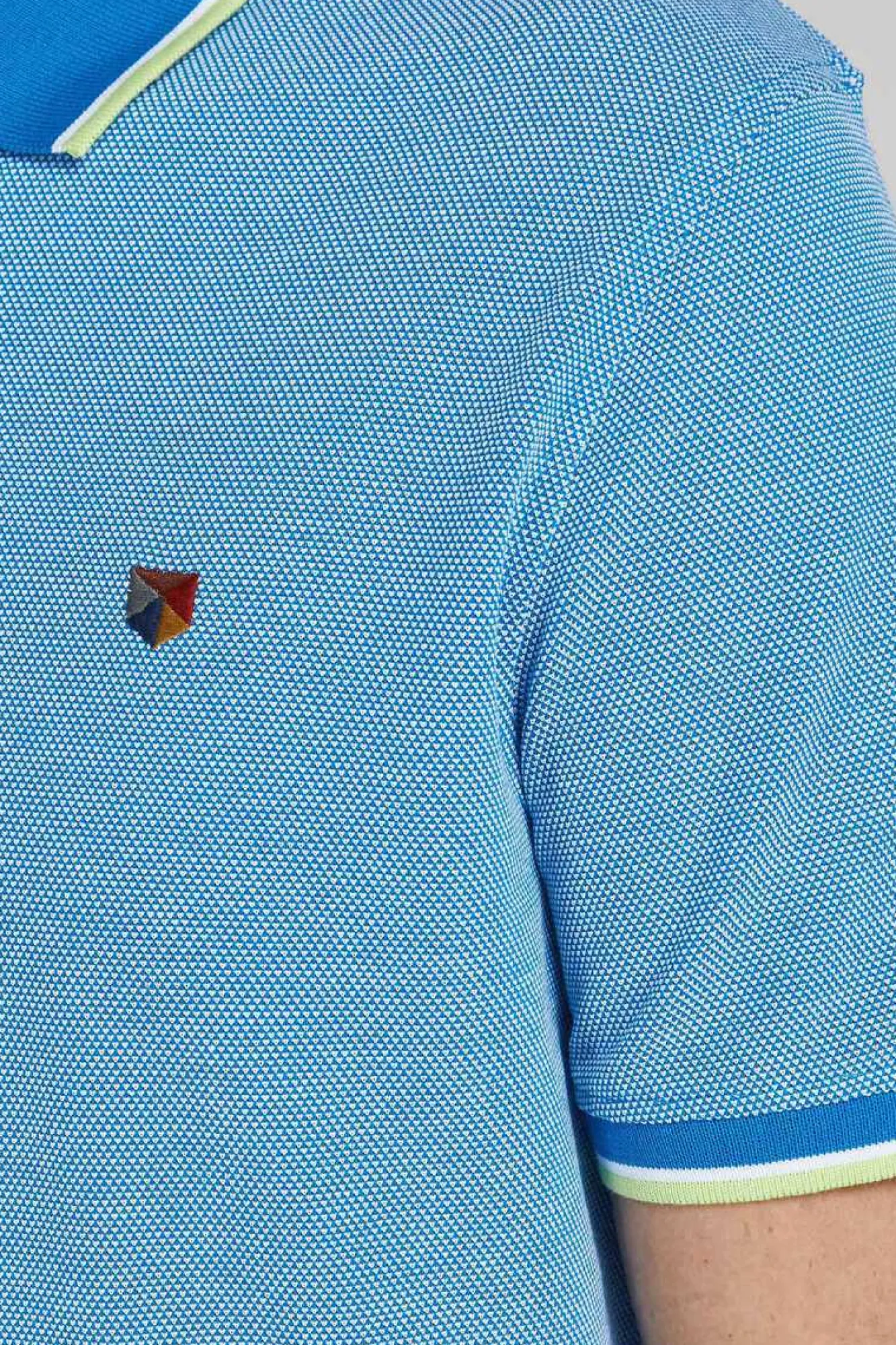 Jack & Jones Polo De Algodao De Homem Azul Outlet