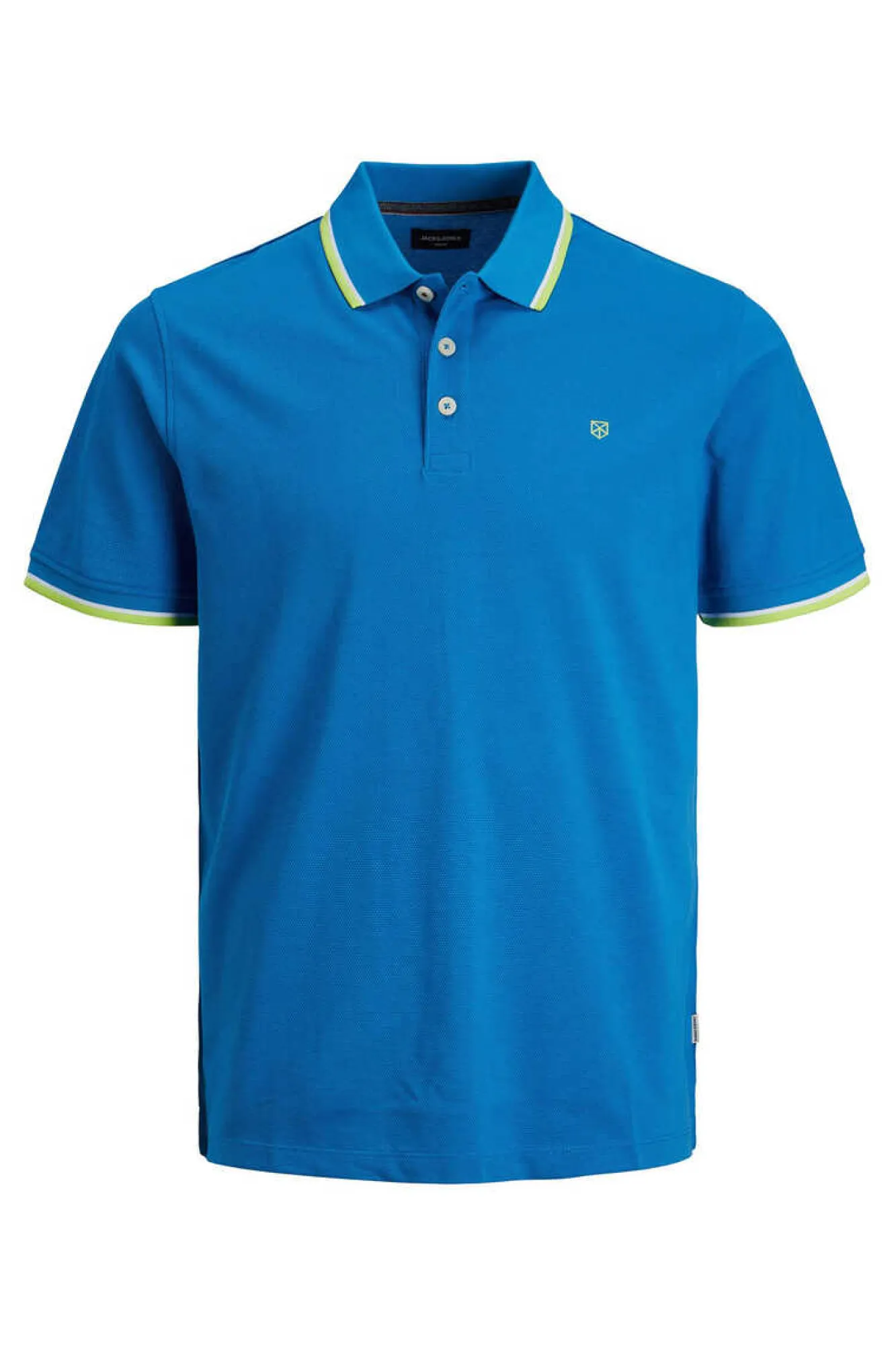 Jack & Jones Polo De Algodao De Homem Azul Outlet