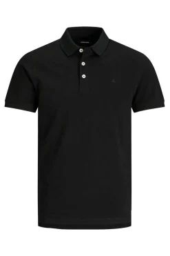 Jack & Jones Polo De Algodao Organico Detalhe Riscas Preto Online
