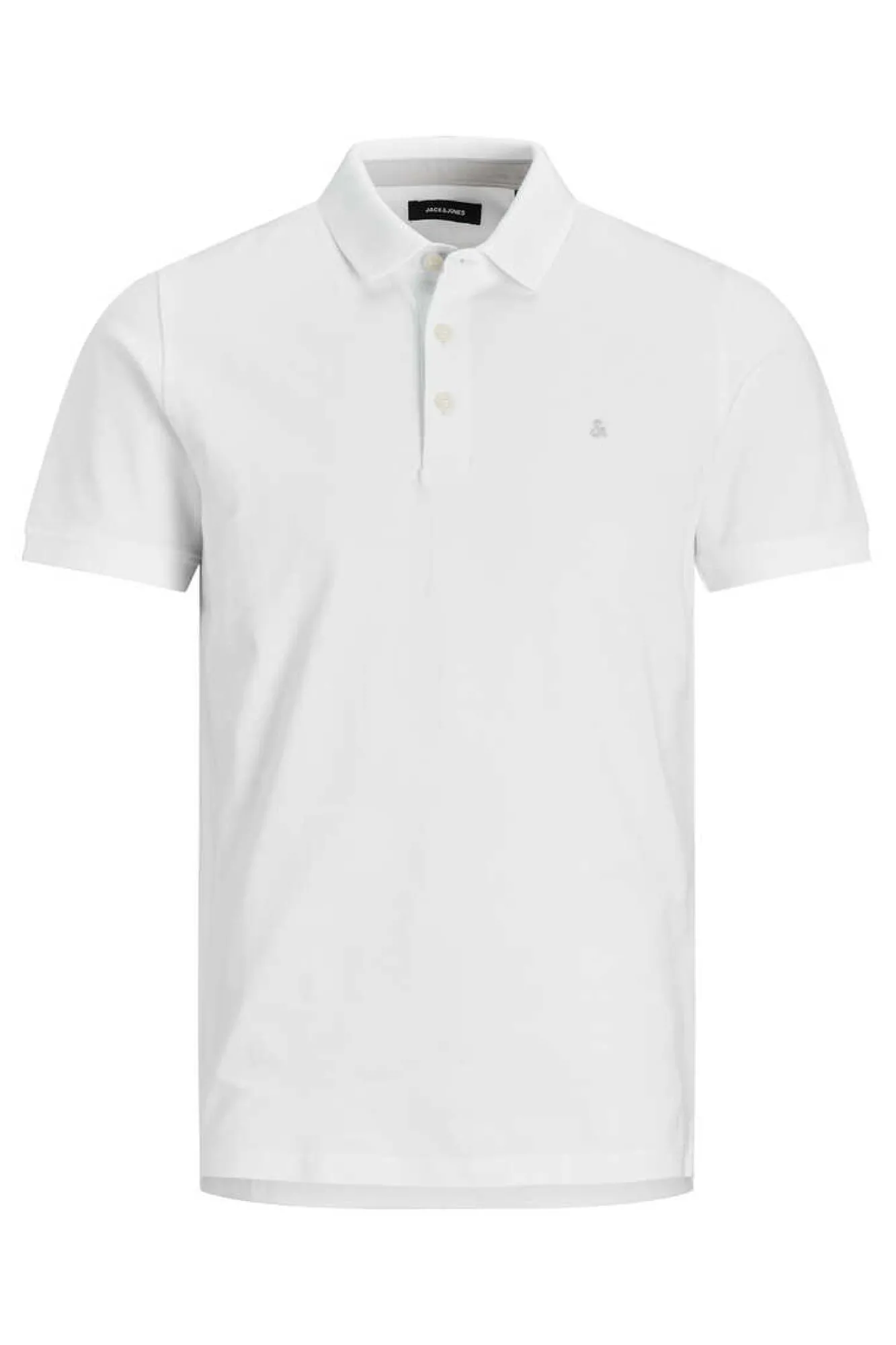 Jack & Jones Polo De Algodao Organico Detalhe Riscas Branco Sale