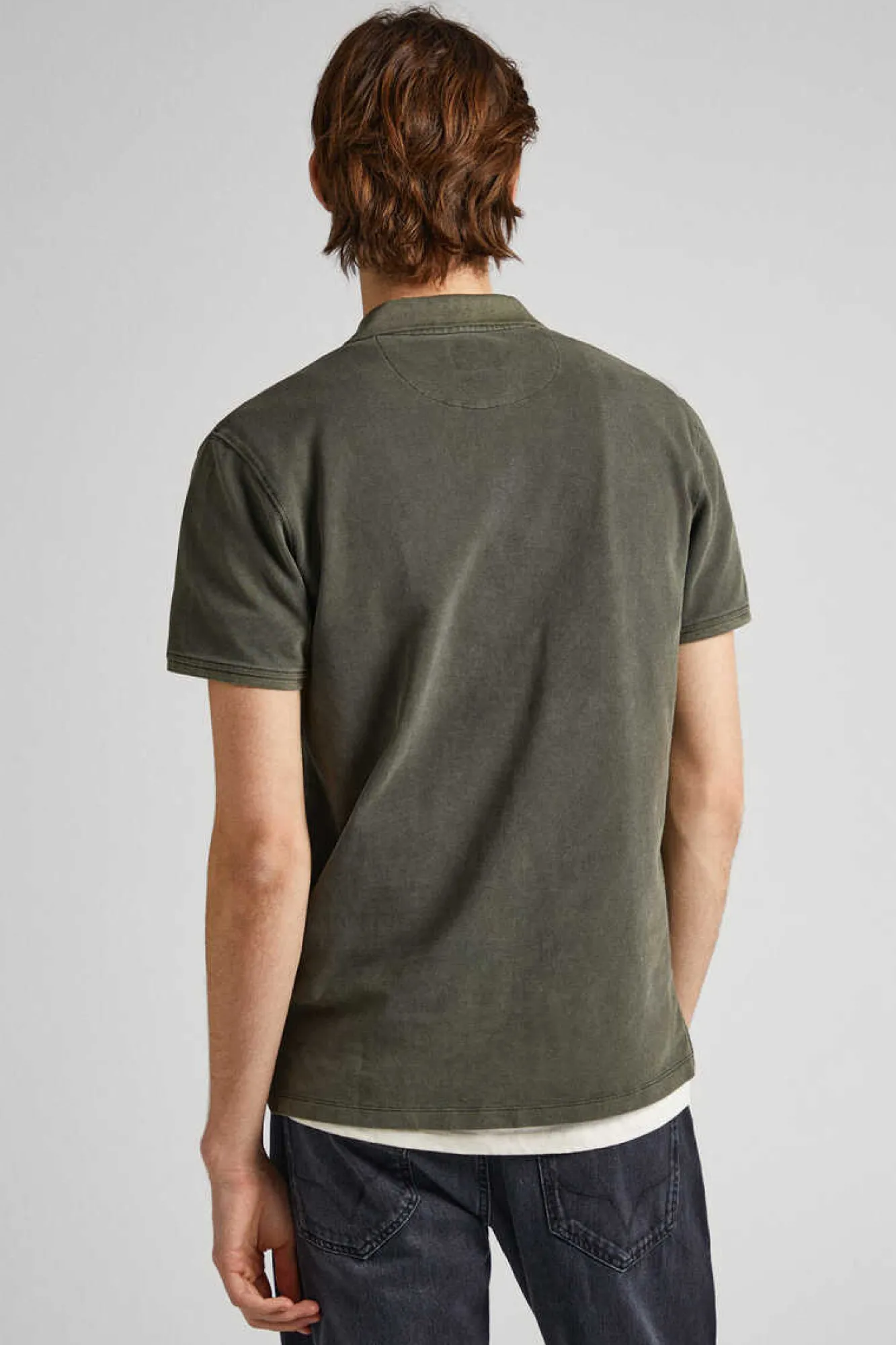 Pepe Jeans Polo De Algodao Pique Com Logo Bordado Verde Online