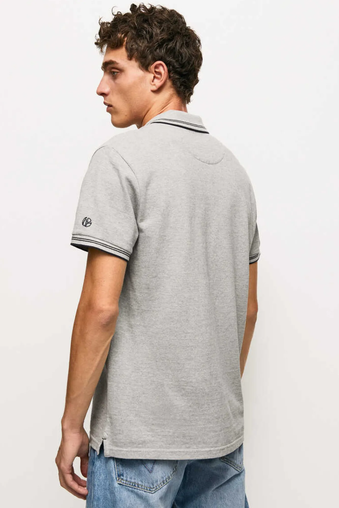 Pepe Jeans Polo De Homem Manga Curta Pique. Cinza Online