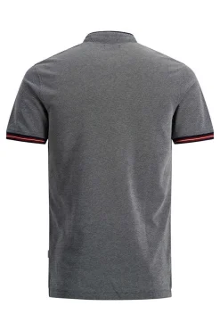 Jack & Jones Polo Gola Mao Azulado Outlet