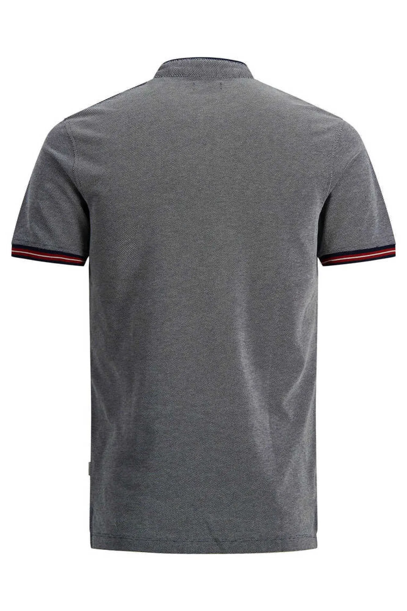 Jack & Jones Polo Gola Mao Azulado Outlet