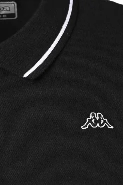 Kappa Polo Logo Preto Outlet