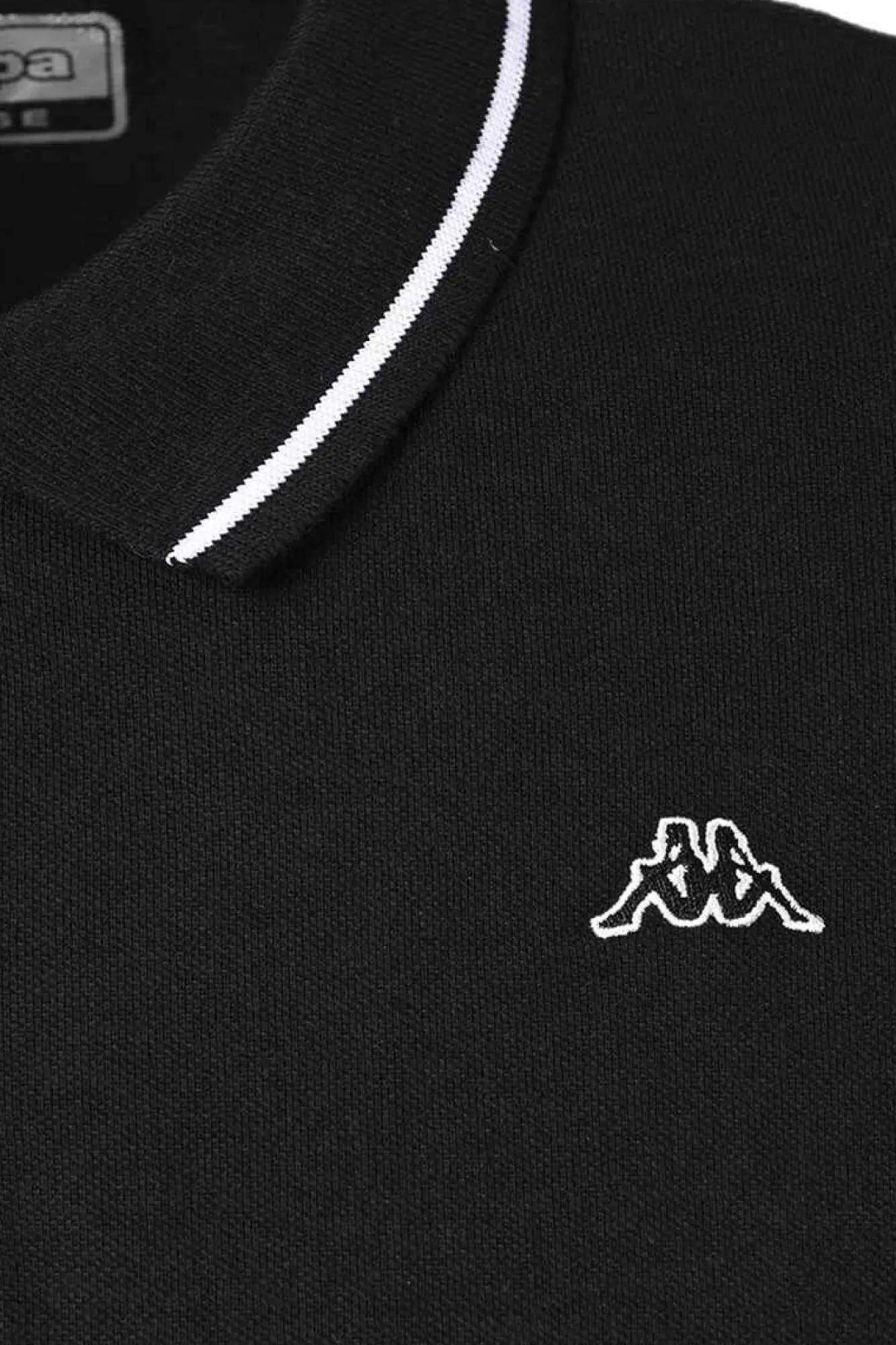 Kappa Polo Logo Preto Outlet