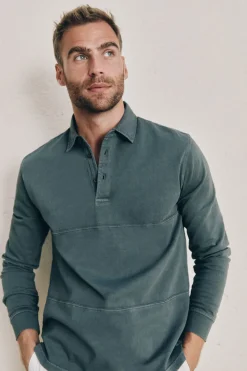 Ooto Polo Manga Comprida Cinzento Clearance