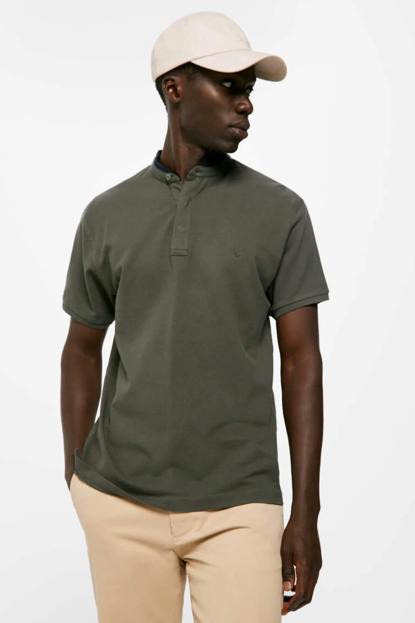 Springfield Polo Mao Slim Carcela Oculta Verde Escuro New