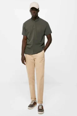 Springfield Polo Mao Slim Carcela Oculta Verde Escuro New