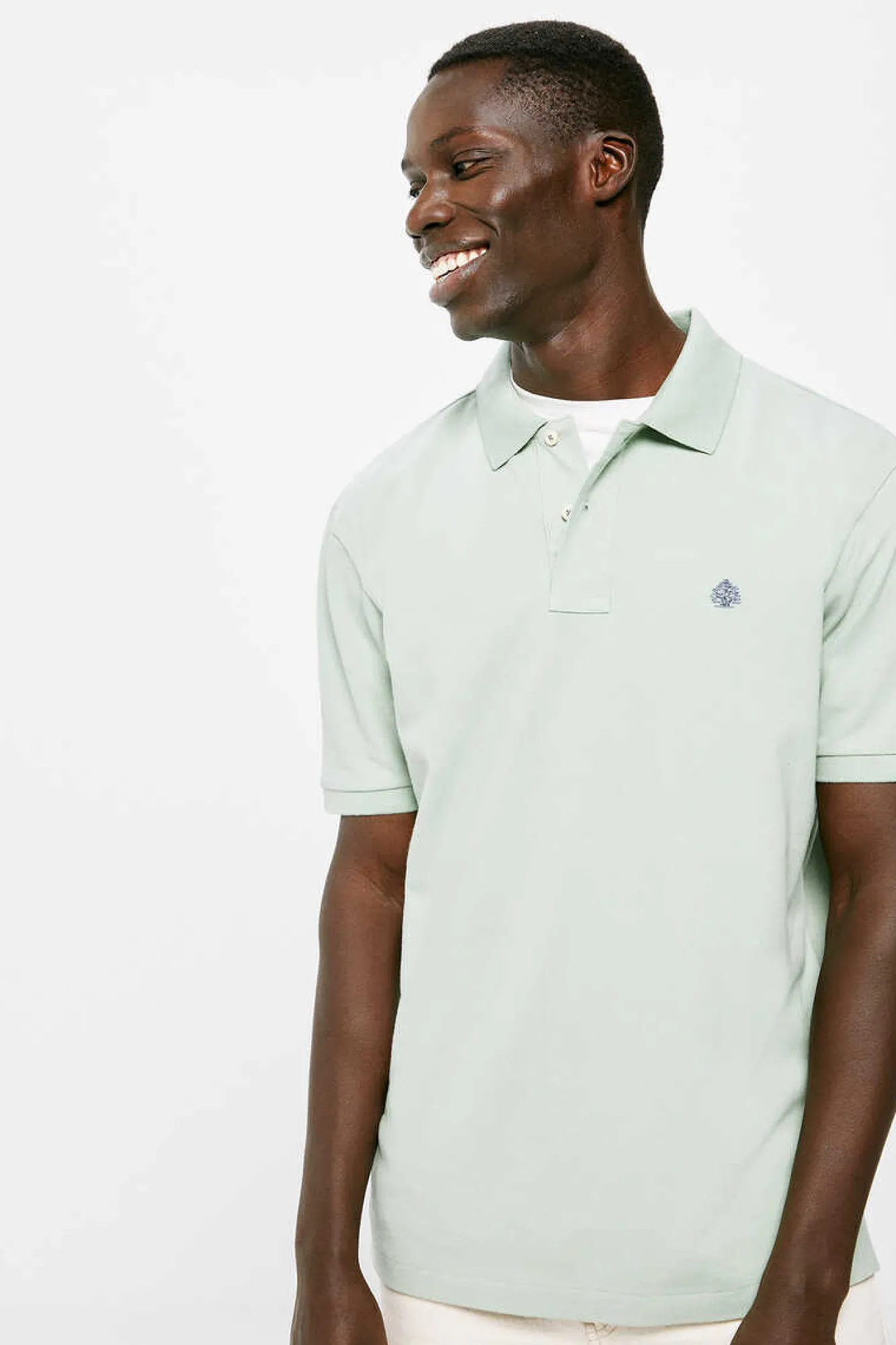 Springfield Polo Pique Basico Verde Online