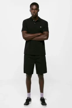 Springfield Polo Pique Basico Preto Discount