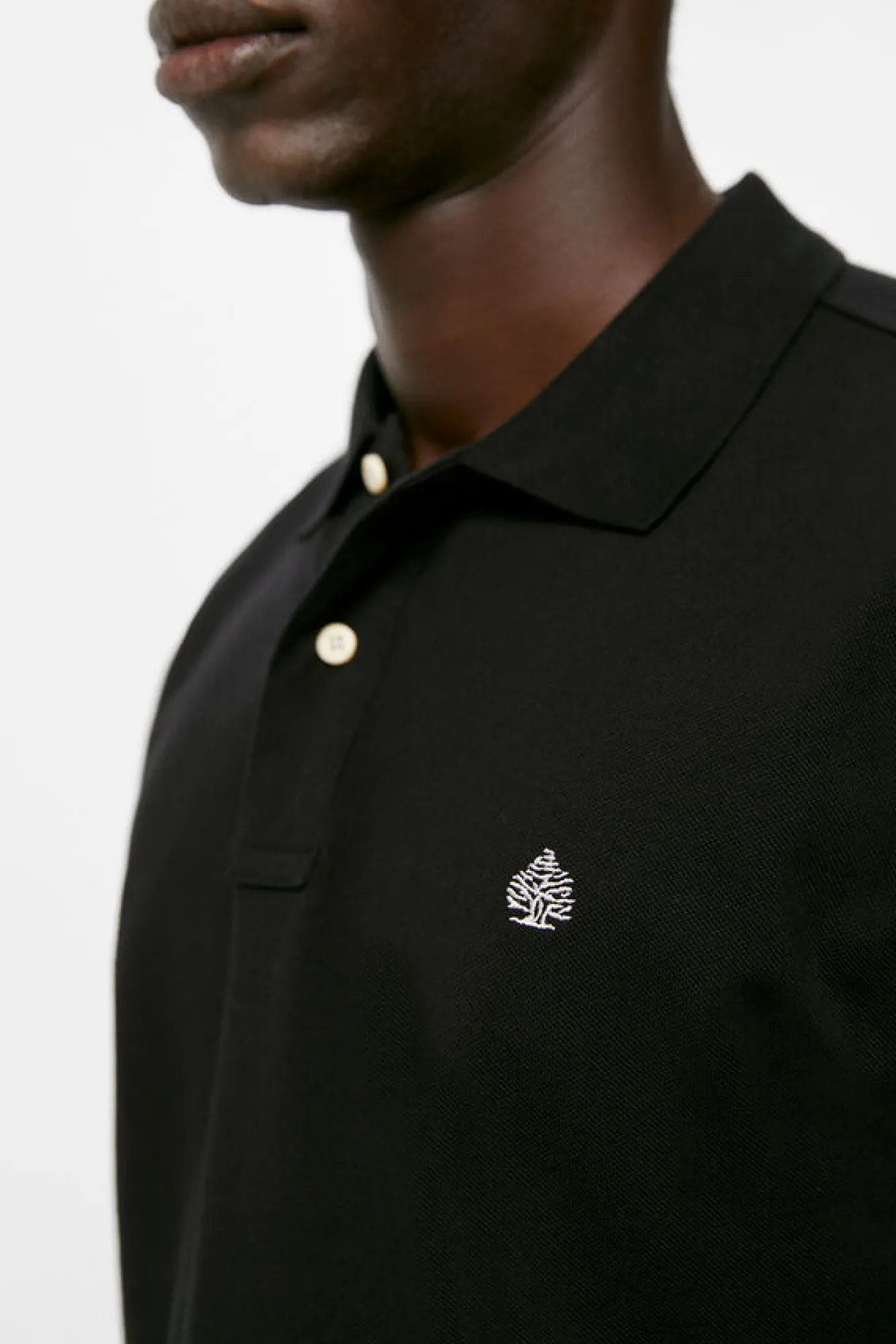 Springfield Polo Pique Basico Preto Discount