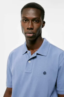 Springfield Polo Pique Basico Azul Hot