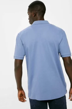 Springfield Polo Pique Basico Azul Hot