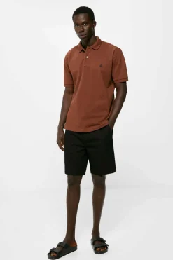 Springfield Polo Pique Basico Castanho
