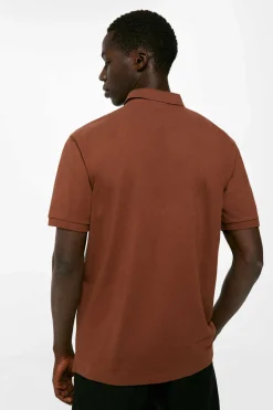 Springfield Polo Pique Basico Castanho
