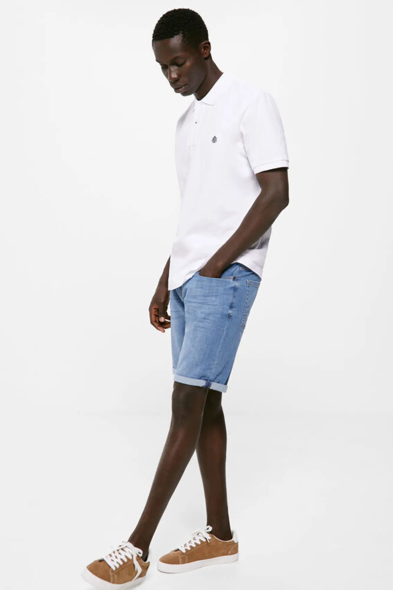 Springfield Polo Pique Basico Branco Outlet