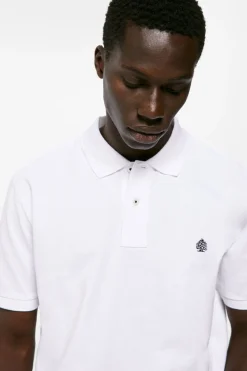 Springfield Polo Pique Basico Branco Outlet