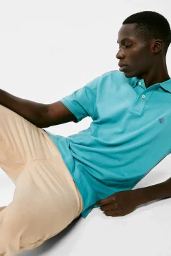 Springfield Polo Pique Basico Azul Sale