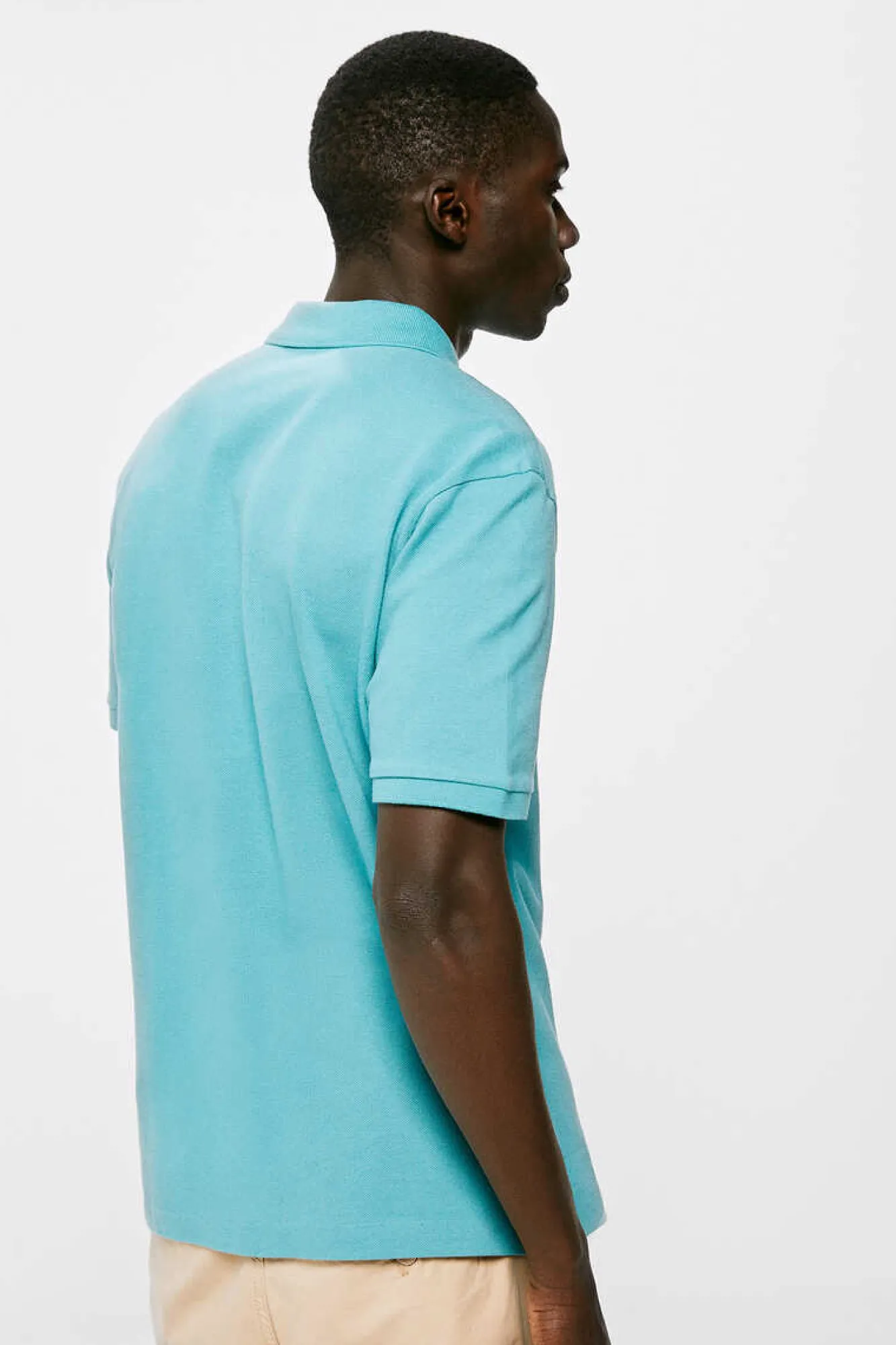 Springfield Polo Pique Basico Azul Sale