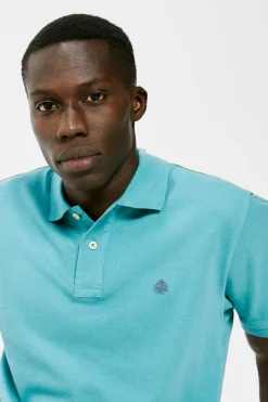 Springfield Polo Pique Basico Azul Sale