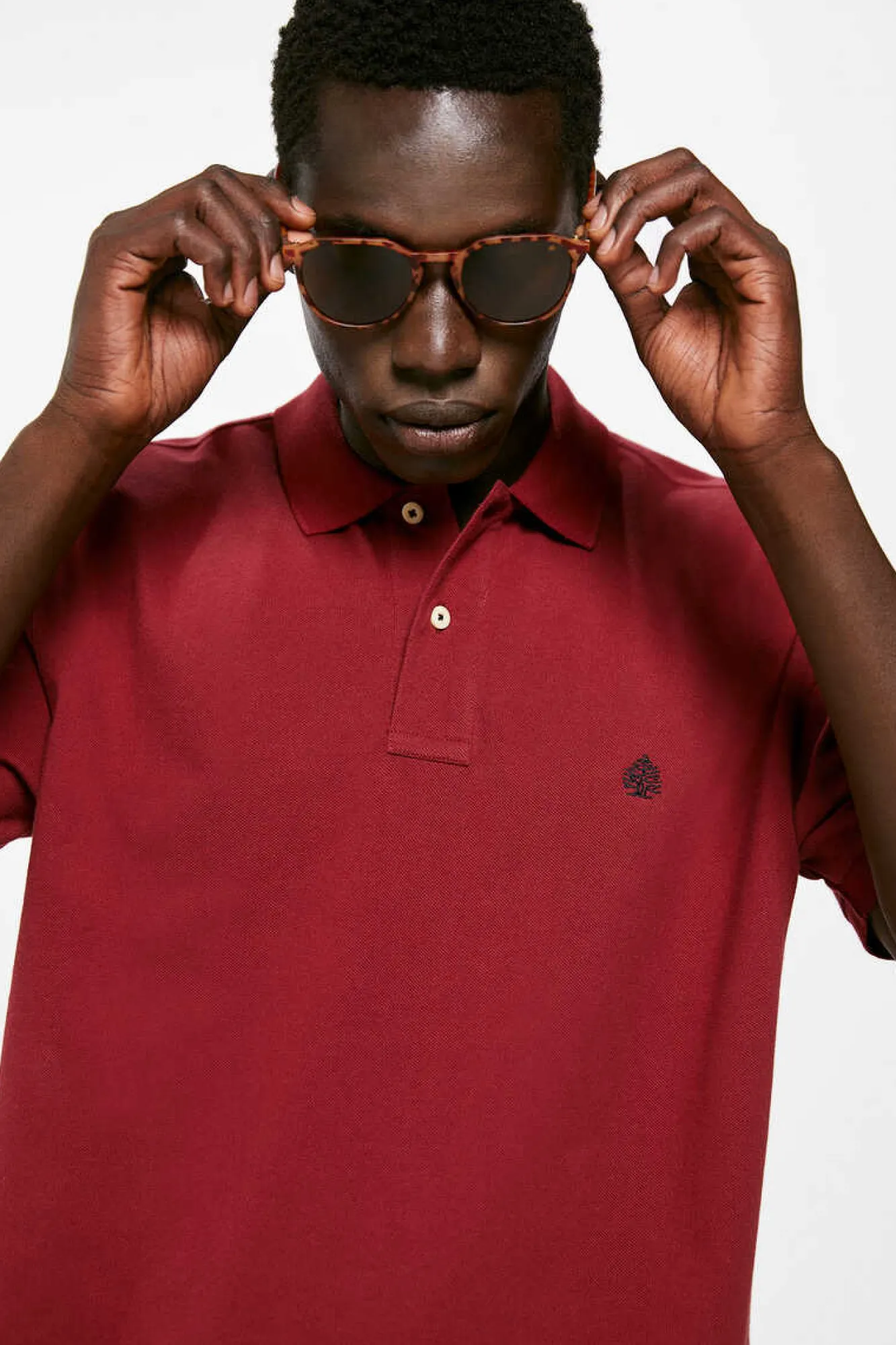 Springfield Polo Pique Basico Vermelho Real Sale