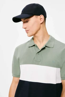 Springfield Polo Pique Color Block Verde