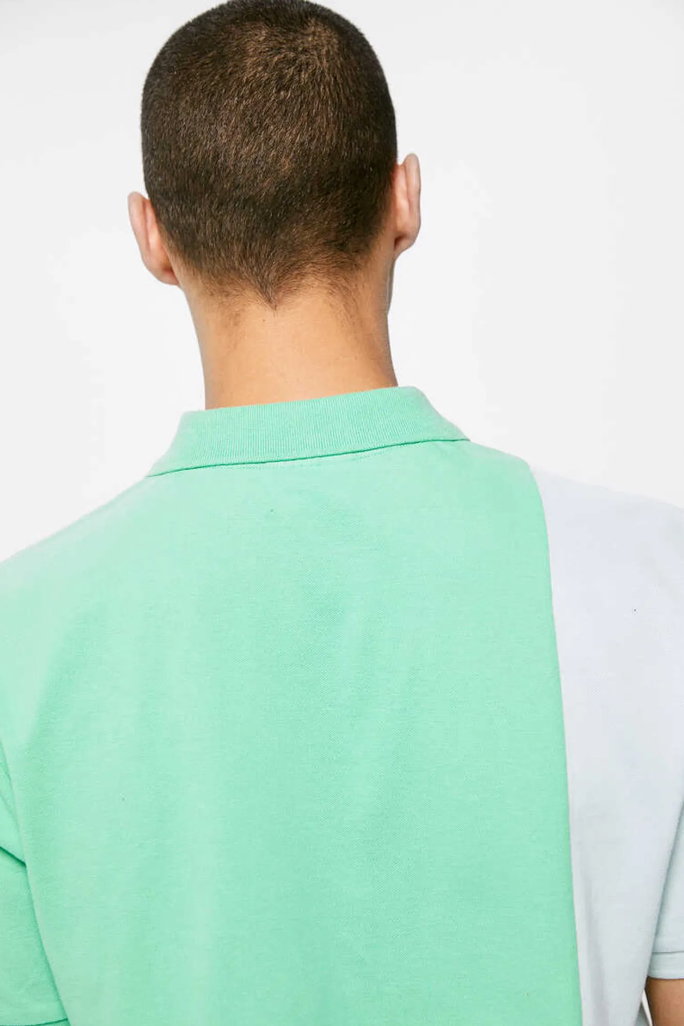 Springfield Polo Pique Contraste Cor Agua Verde Sale