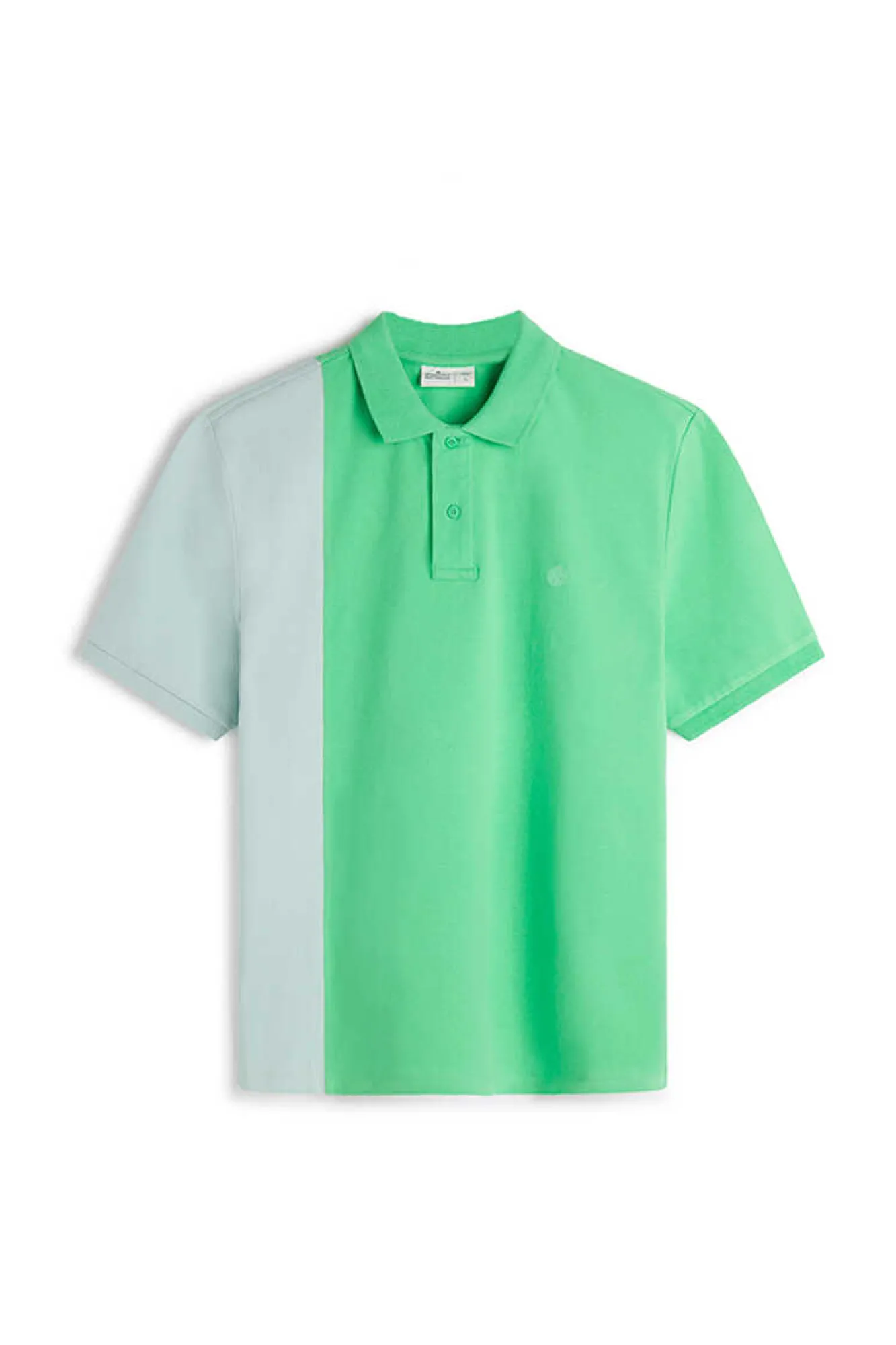 Springfield Polo Pique Contraste Cor Agua Verde Sale