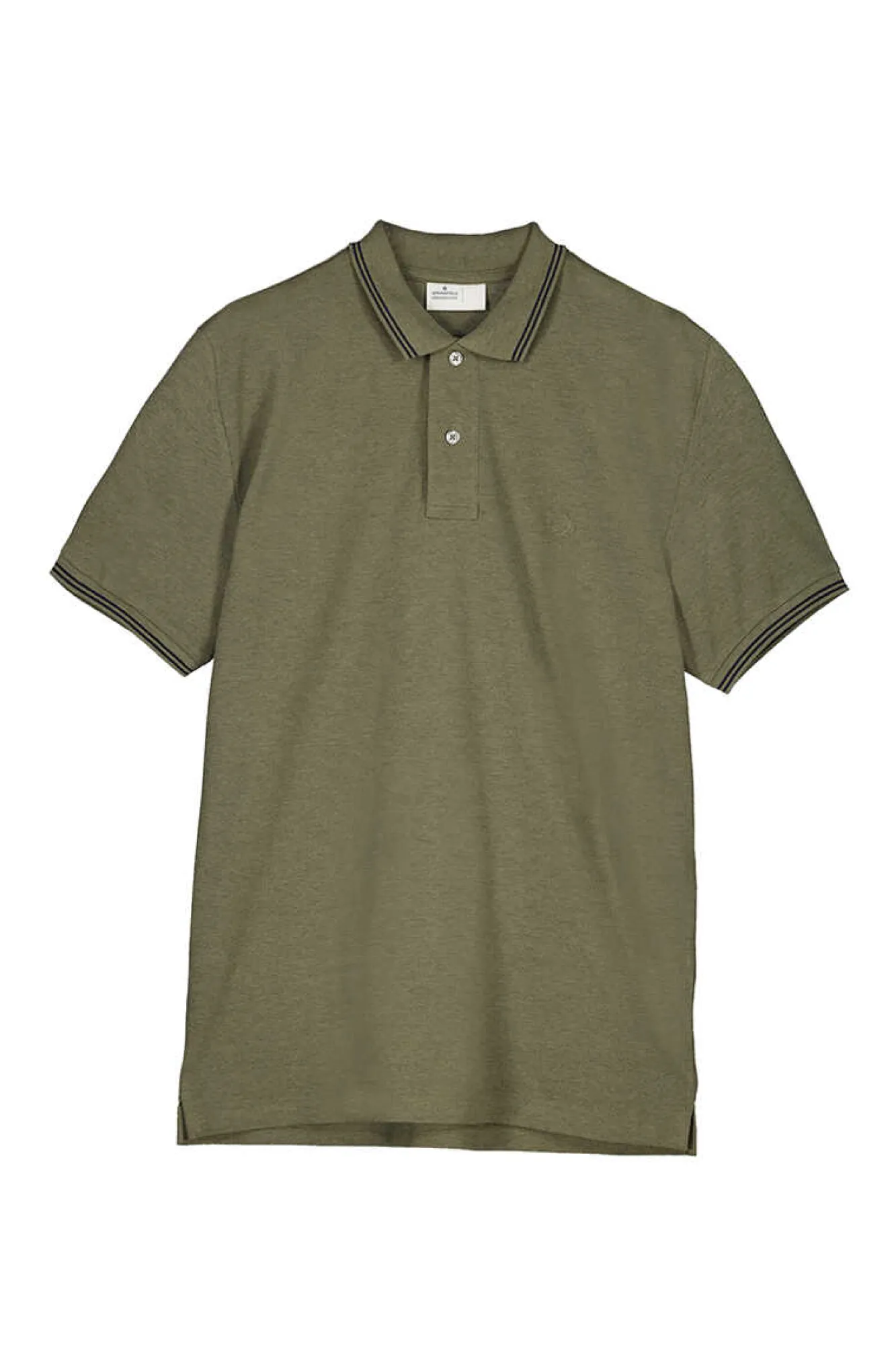 Springfield Polo Pique Contrastes Cinza Online