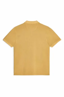 Ooto Polo Pique Lavado Bordado De Aviao Dourado Outlet