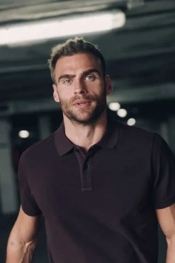 Ooto Polo Pique Lavado Bordado De Aviao Granada Sale