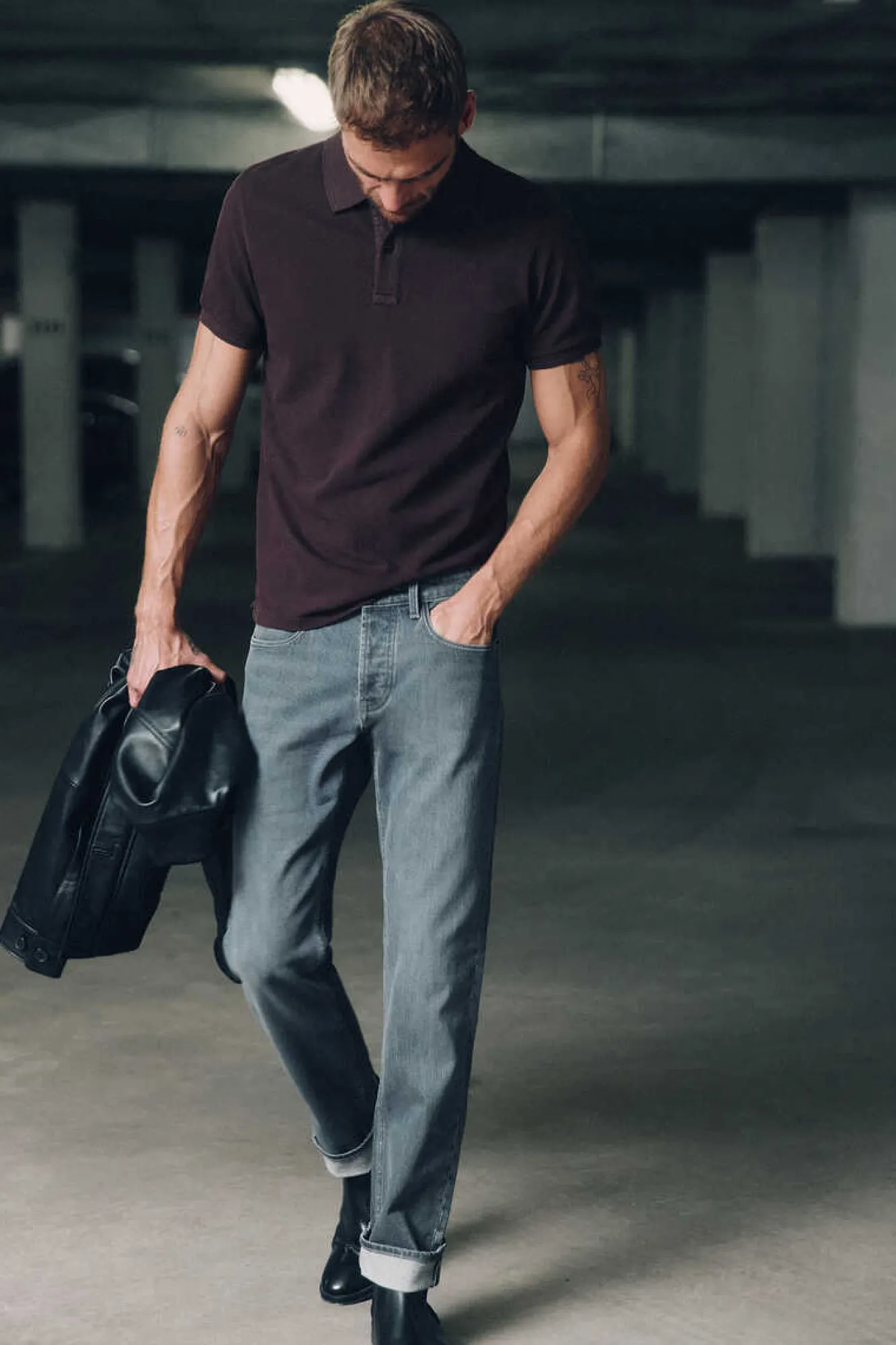 Ooto Polo Pique Lavado Bordado De Aviao Granada Sale