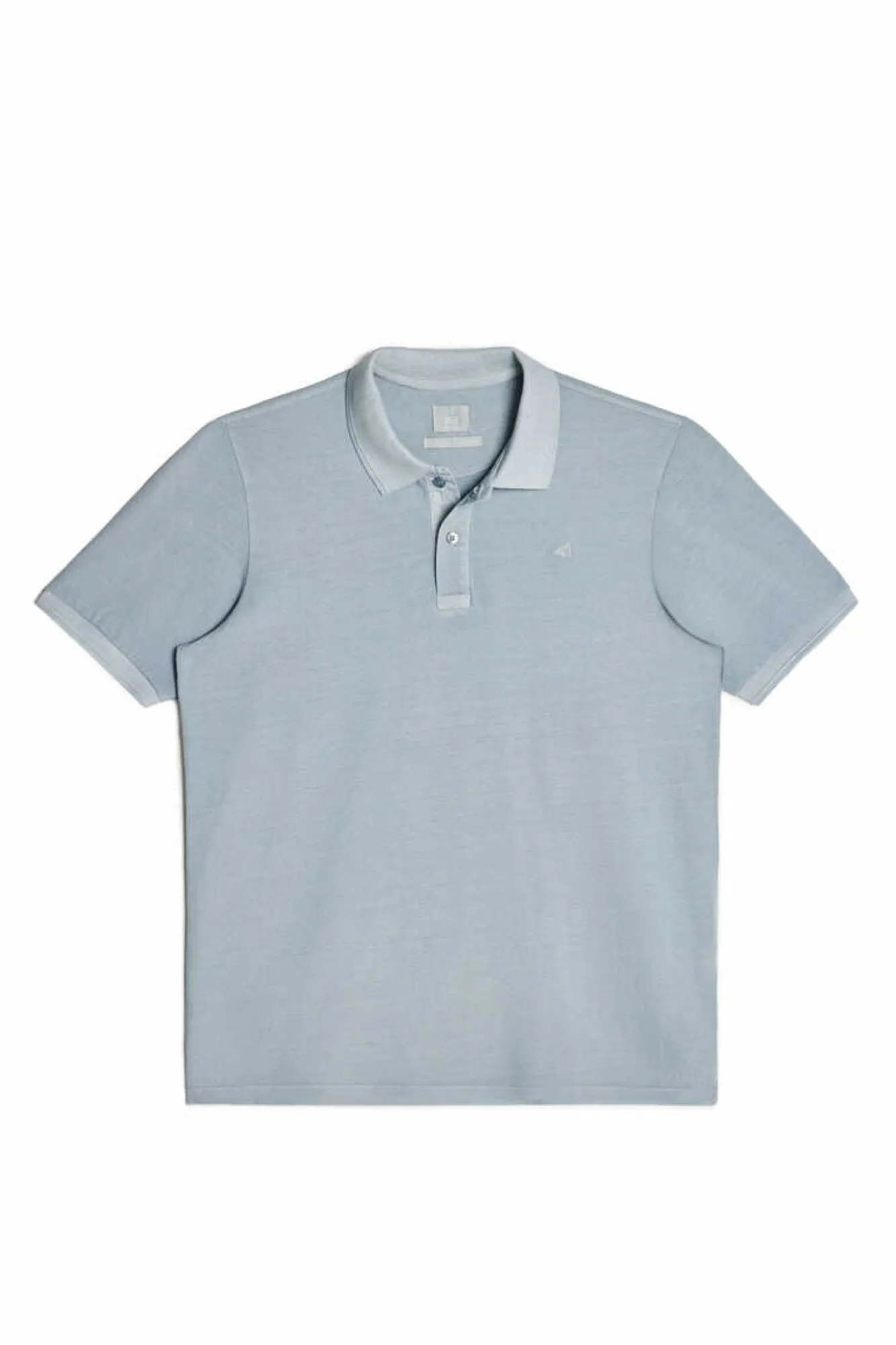 Ooto Polo Pique Lavado Bordado De Aviao Azul Online