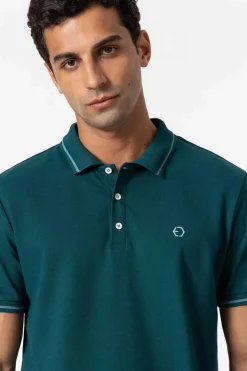 Tiffosi Polo Pique Logo Verde New