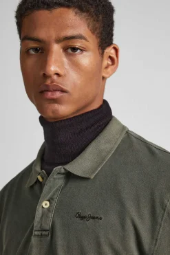 Pepe Jeans Polo Pique Logo Bordado Verde Online
