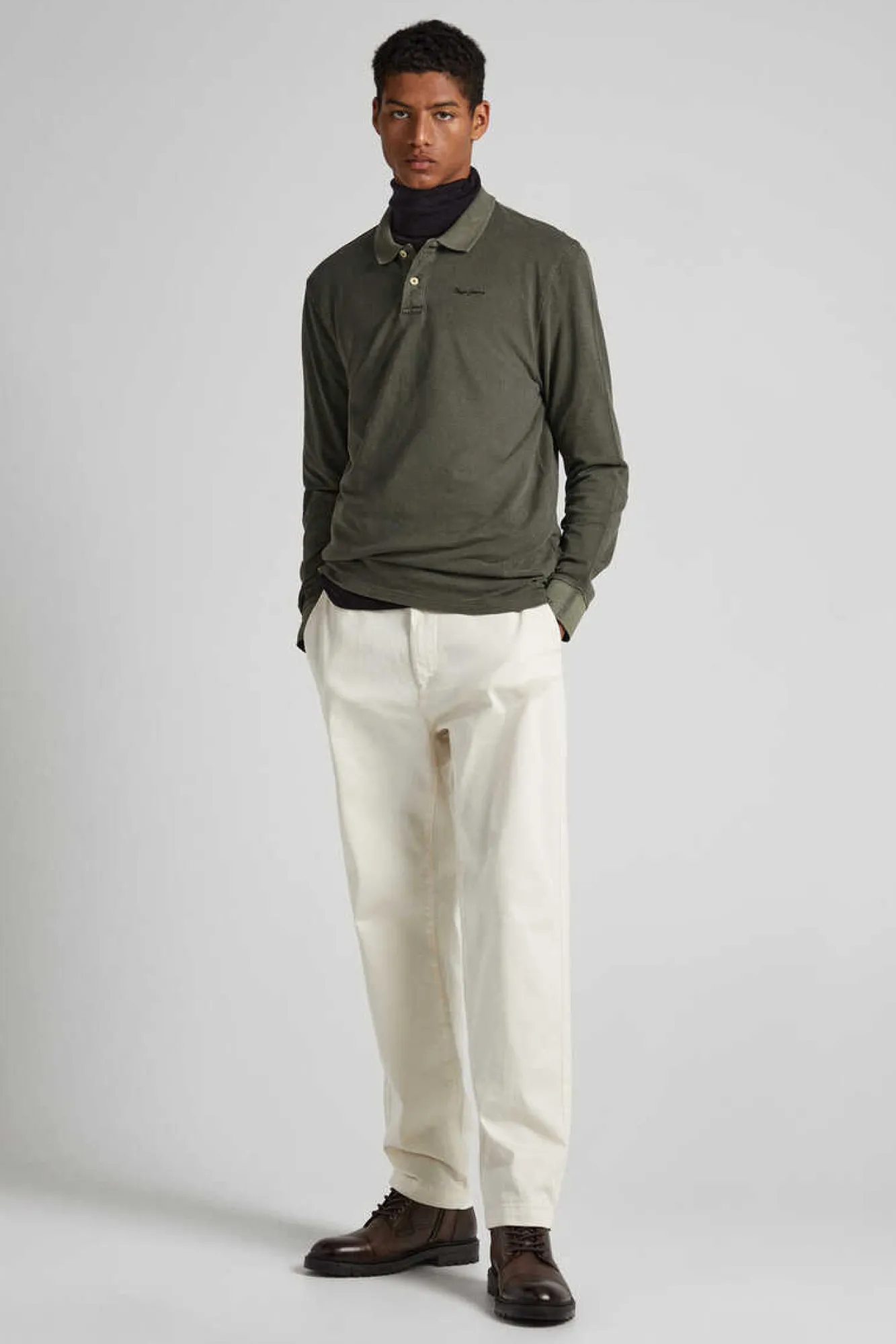 Pepe Jeans Polo Pique Logo Bordado Verde Online